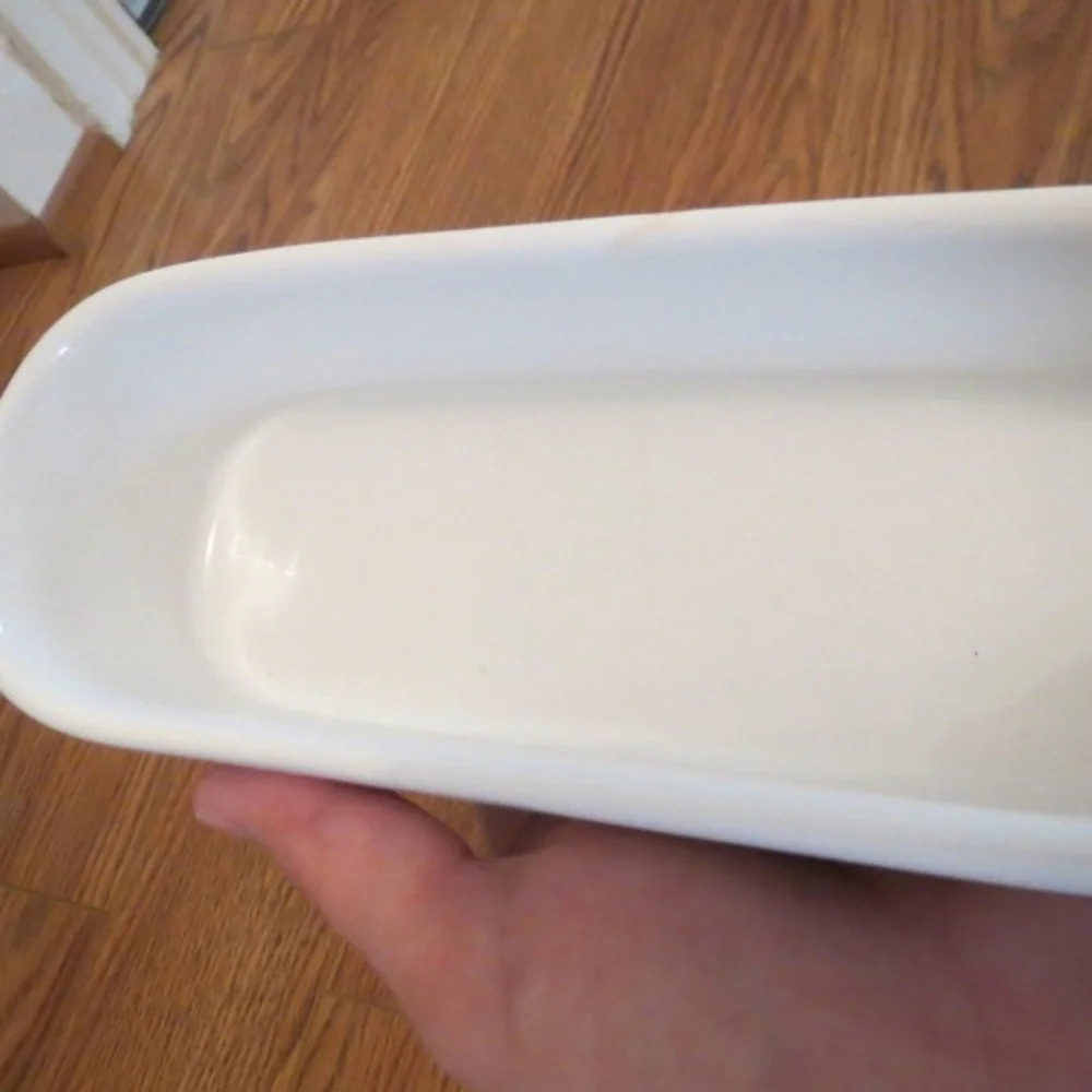 ANTHROPOLOGIE BUTTER DISH METAL LID WITH FEATHERS 🪶